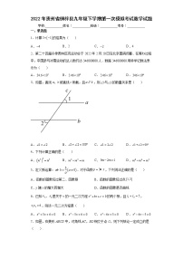 2022年贵州省桐梓县九年级下学期第一次模拟考试数学试题(word版含答案)