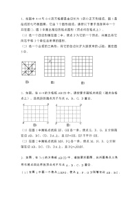 浙江温州2022年中考数学复习 专题6—网格（无答案）