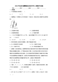 2022年山东省聊城市冠县中考二模数学试题(word版含答案)