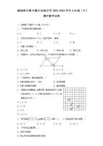 湖南师大附中博才实验中学2021-2022学年七年级（下）期中数学试卷（含解析）