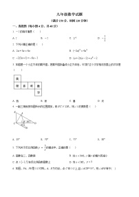 2022年山东省德州市庆云县九年级下学期第二次练兵考试数学试题(word版含答案)