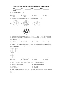 2022年山东省荷泽市东明县九年级中考三模数学试题(word版含答案)