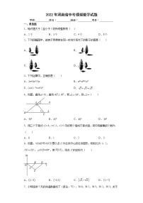 2022年河南省中考模拟数学试题(word版含答案)