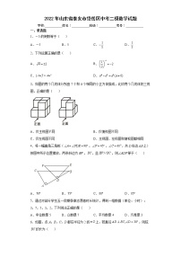 2022年山东省泰安市岱岳区中考二模数学试题(word版含答案)