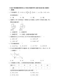 广东省广州市黄埔区华峰学校2022年九年级数学中考三轮复习综合练习题（含答案）