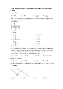 广东省广州市黄埔育才学校2022年九年级数学中考三轮复习综合练习题（含答案）