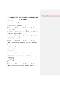 广东省东莞市2021-2022学年八年级下学期期中数学试题