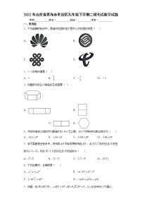 2022年山东省青岛市李沧区九年级下学期二模考试数学试题(word版含答案)