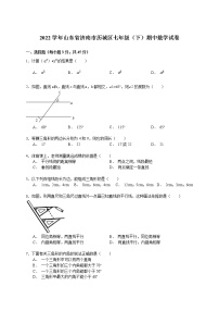 【解析版】济南市历城区2022年七年级下期中数学试卷