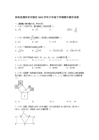 【解析版】漯河市召陵区2022年八年级下期中数学试卷