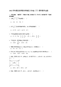 【解析版】孝感市孝南区2022学年八年级下期中数学试卷