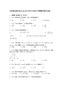 【解析版】宜春市宜丰县2022学年八年级下期中数学试卷