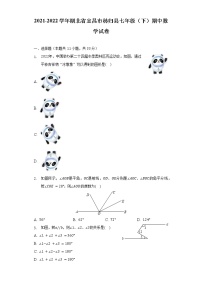 2021-2022学年湖北省宜昌市秭归县七年级（下）期中数学试卷（含解析）