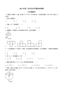 2022年山东省淄博市高青县中考二模数学试题(word版含答案)