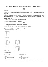 2022年贵州省铜仁市碧江区中考一模数学试题(word版含答案)