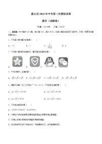 2022年湖南省永州市蓝山县中考第二次模拟数学试题(word版含答案)