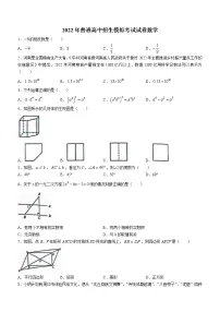 2022年河南省周口市鹿邑县九年级中考招生模拟考试数学试题(word版含答案)