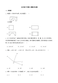 2022年北京市海淀区九年级中考一模数学试卷（附答案）