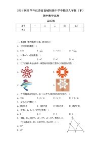 2021-2022学年江苏省盐城初级中学中校区九年级（下）期中数学试卷（含解析）