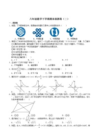 八年级下册数学期末达标检测卷（二）（苏科版）（无答案）