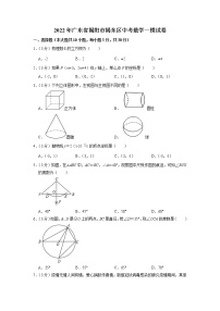 2022年广东省揭阳市揭东区中考一模数学卷及答案（文字版）