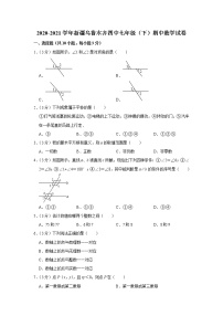 2020-2021学年新疆乌鲁木齐四中七年级（下）期中数学试卷