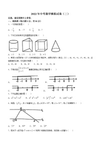 2022年广东省肇庆市高要区中考二模数学试题(word版含答案)