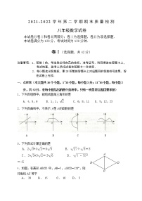 人教版2021-2022八年级下册数学期末复习试卷（五）无答案