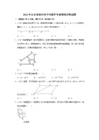 2022年山东省滨州市中考数学考前模拟冲刺试题