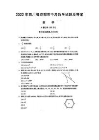 2022年四川省成都市中考数学真题