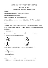 2022年重庆市中考数学真题(B卷)(word版含答案)