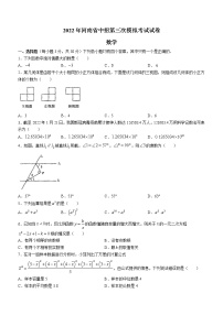 2022年河南省大联考九年级中考第三次模拟考试数学试题(word版含答案)