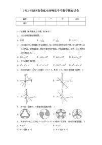 2022年湖南省娄底市双峰县中考数学摸底试卷（含解析）