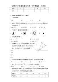 2022年广东省东莞市大朗一中中考数学一模试卷（含解析）