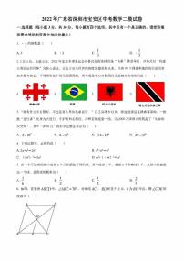 2022年广东省深圳市宝安区中考二模 数学 试题（学生版+解析版）