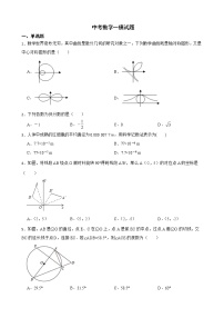 山东省菏泽市成武县2022年中考数学一模试题及答案