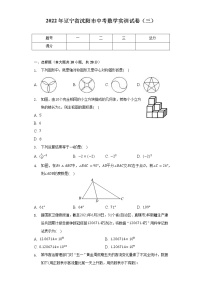 2022年辽宁省沈阳市中考数学实训试卷（三）（含解析）