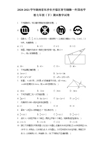 2020-2021青竹湖湘一外国语学校七年级（下）期末数学试卷