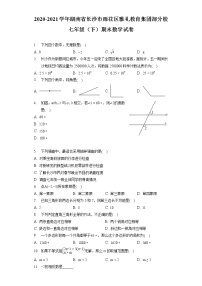 2020-2021雅礼教育集团部分校七年级（下）期末数学试卷