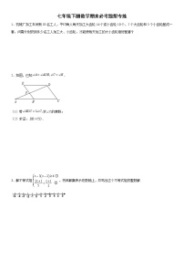 七年级下册数学期末必考题型专练