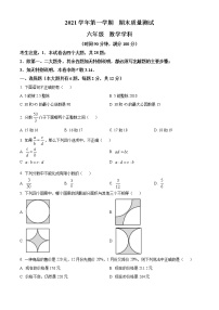 上海市浦东新区多校联考2021-2022学年六年级上学期期末数学试题（含详解）