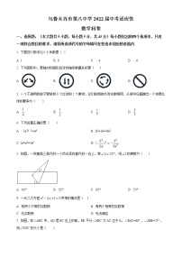 2022年新疆乌鲁木齐市第八中学中考二模数学试题(word版含答案)