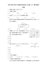 2021-2022学年广西钦州市钦北区七年级（下）期中数学试卷-（含解析）