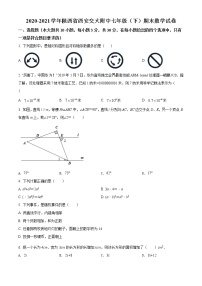 2020-2021学年陕西省西安交大附中七年级（下）期末数学试卷及答案