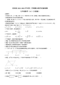 河南省濮阳市清丰县2021-2022学年七年级下学期期末数学试题(word版含答案)