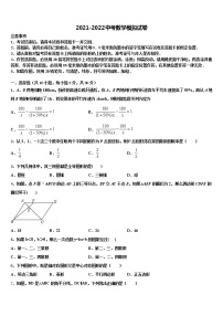 2021-2022学年福建省泉州市洛江区北片区重点达标名校中考联考数学试卷含解析