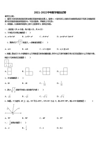 2021-2022学年广东省深圳市龙岗区龙岭中学中考数学模拟试题含解析