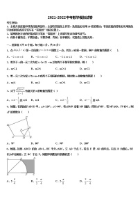 2021-2022学年广东省韶关市乐昌市重点中学中考五模数学试题含解析