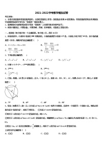 2021-2022学年广东省揭阳市普宁市普宁市占陇华南校中考数学模试卷含解析