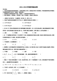 2021-2022学年广东梅州市丰顺县毕业升学考试模拟卷数学卷含解析